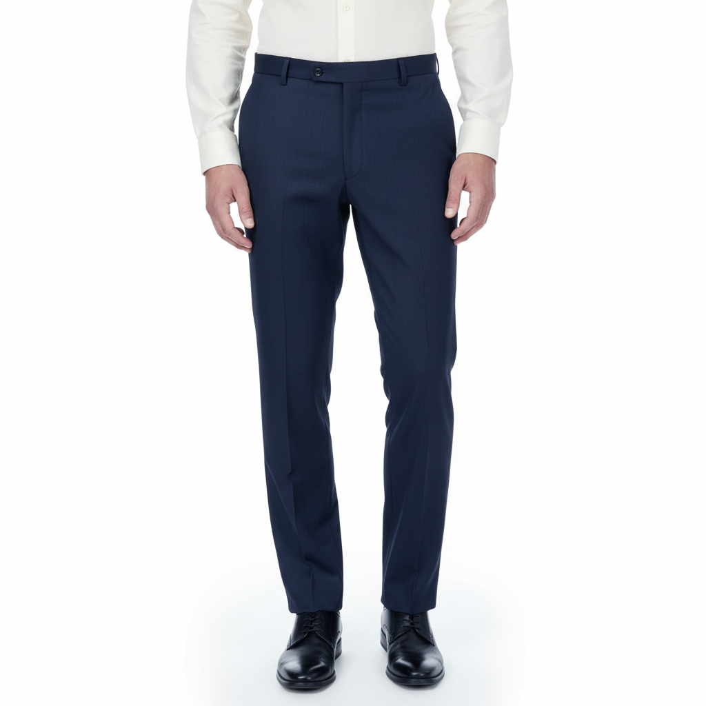Blue formal trousers
