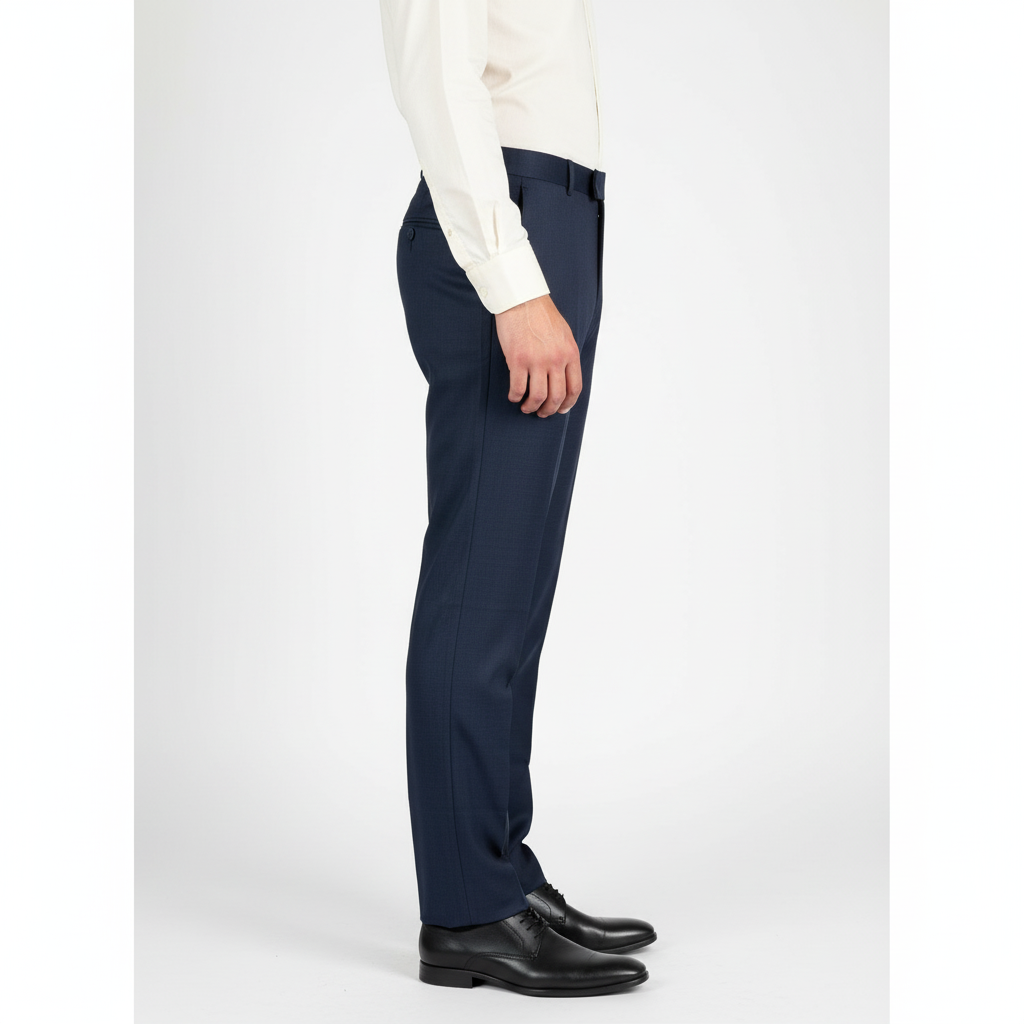Blue formal trousers