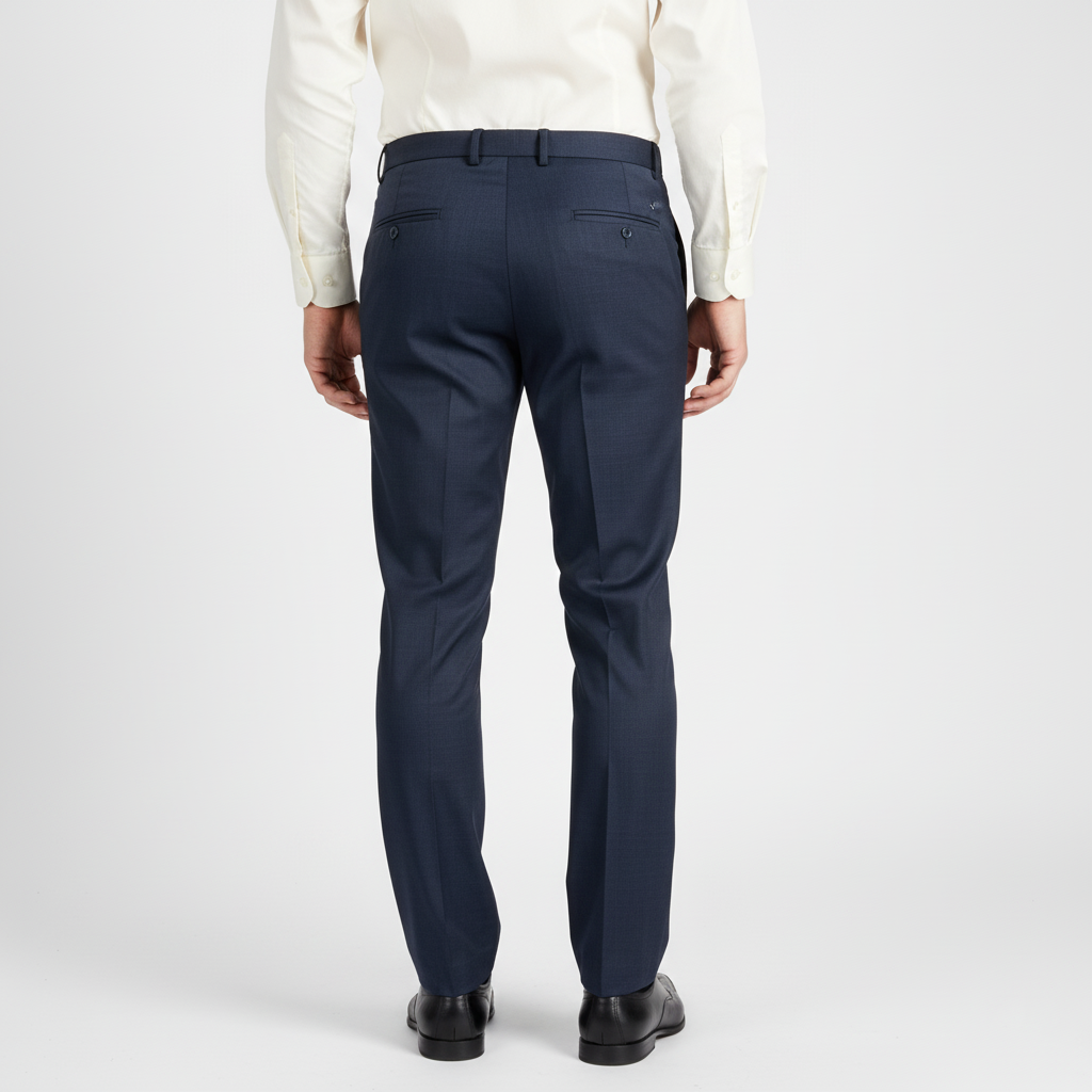 Blue formal trousers